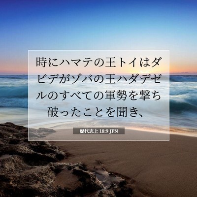 歴代志上 18:9 聖書の一節の解説