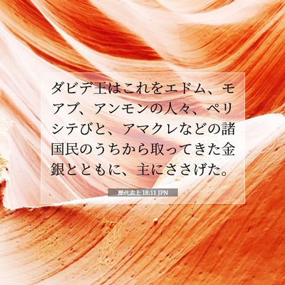 歴代志上 18:11 聖書の一節の解説