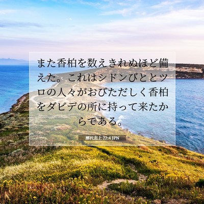 歴代志上 22:4 聖書の一節の解説