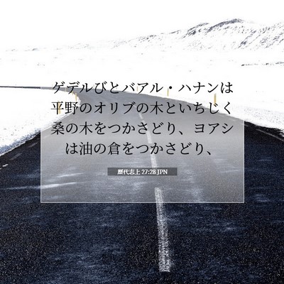 歴代志上 27:28 聖書の一節の解説