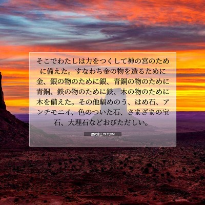 歴代志上 29:2 聖書の一節の解説