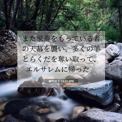 歴代志下 14:15 聖書の一節の解説