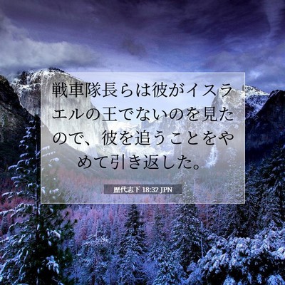 歴代志下 18:32 聖書の一節の解説
