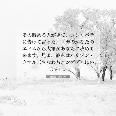 歴代志下 20:2 聖書の一節の解説