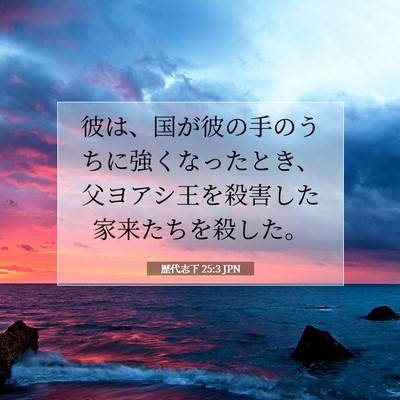 歴代志下 25:3 聖書の一節の解説