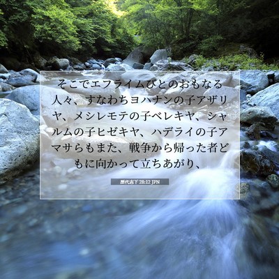 歴代志下 28:12 聖書の一節の解説