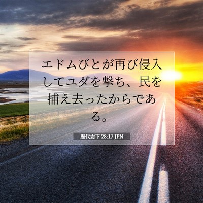 歴代志下 28:17 聖書の一節の解説