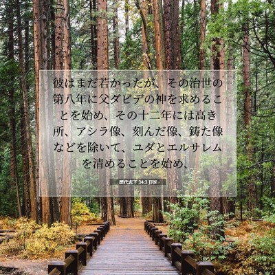 歴代志下 34:3 聖書の一節の解説