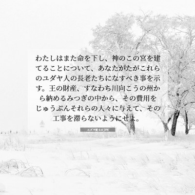 エズラ記 6:8 聖書の一節の解説