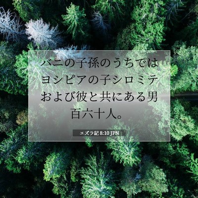 エズラ記 8:10 聖書の一節の解説