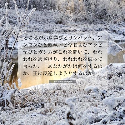 ネヘミヤ記 2:19 JPN 聖書の一節の画像