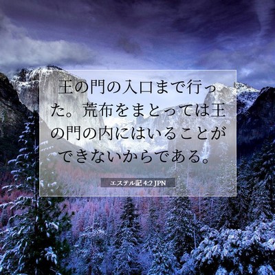 エステル記 4:2 聖書の一節の解説