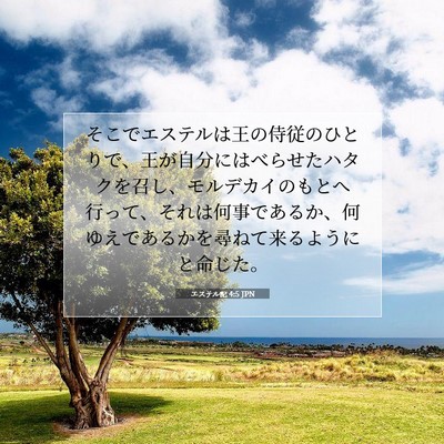 エステル記 4:5 聖書の一節の解説