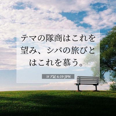 ヨブ記 6:19 聖書の一節の解説