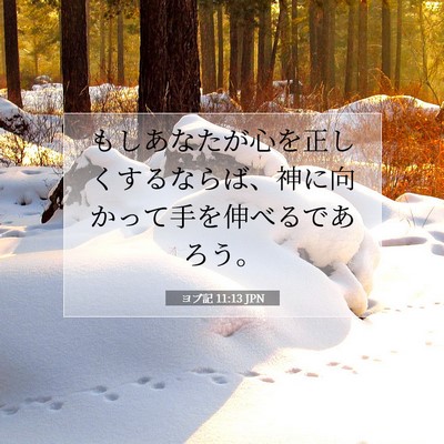 ヨブ記 11:13 聖書の一節の解説