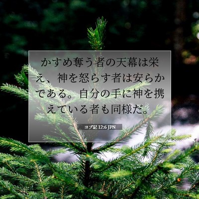 ヨブ記 12:6 聖書の一節の解説