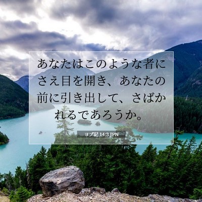 ヨブ記 14:3 聖書の一節の解説