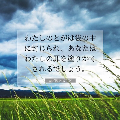 ヨブ記 14:17 聖書の一節の解説