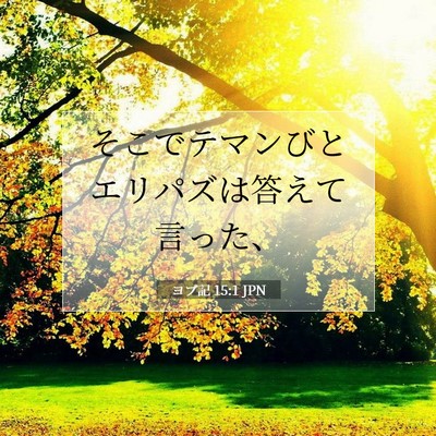 ヨブ記 15:1 聖書の一節の解説