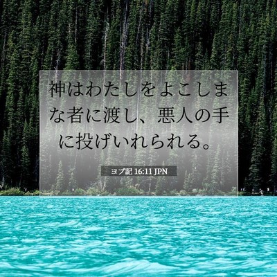 ヨブ記 16:11 聖書の一節の解説