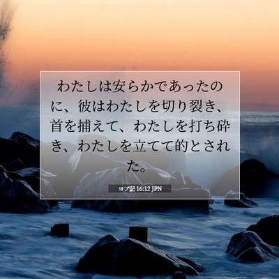 ヨブ記 16:12 聖書の一節の解説