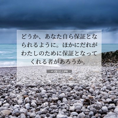 ヨブ記 17:3 聖書の一節の解説