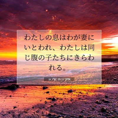 ヨブ記 19:17 聖書の一節の解説