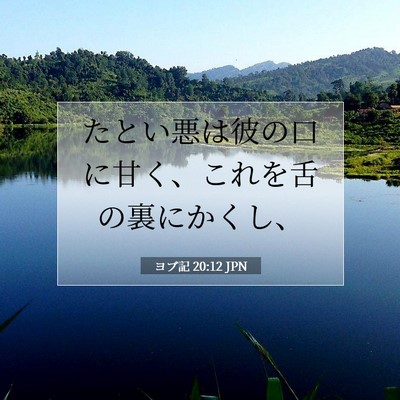 ヨブ記 20:12 聖書の一節の解説
