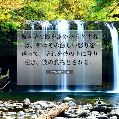 ヨブ記 20:23 聖書の一節の解説