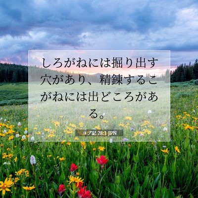 ヨブ記 28:1 聖書の一節の解説