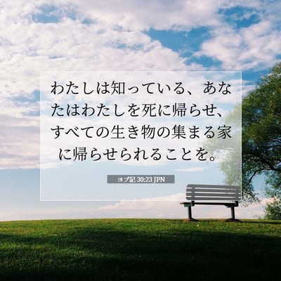 ヨブ記 30:23 聖書の一節の解説