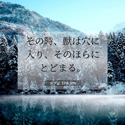 ヨブ記 37:8 聖書の一節の解説