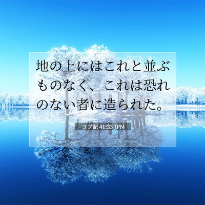 ヨブ記 41:33 聖書の一節の解説