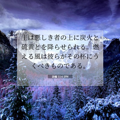 詩篇 11:6 聖書の一節の解説