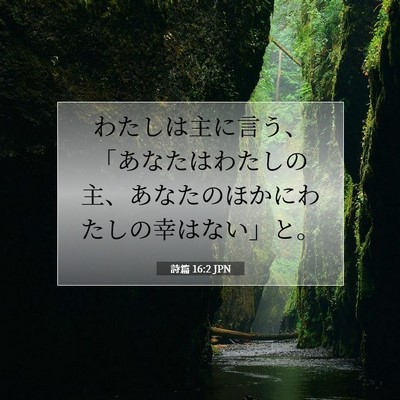 詩篇 16:2 聖書の一節の解説