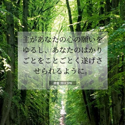 詩篇 20:4 聖書の一節の解説