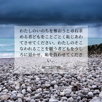 詩篇 40:14 聖書の一節の解説