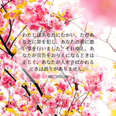 詩篇 51:4 聖書の一節の解説