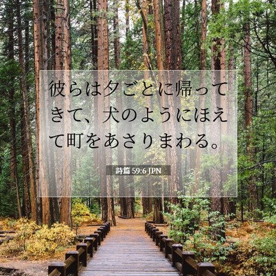 詩篇 59:6 聖書の一節の解説