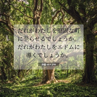 詩篇 60:9 聖書の一節の解説