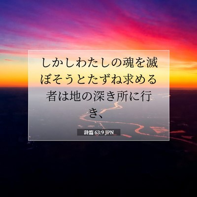 詩篇 63:9 聖書の一節の解説