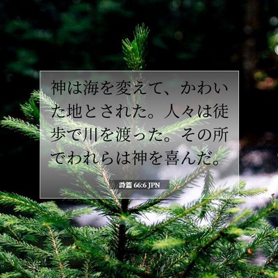 詩篇 66:6 聖書の一節の解説