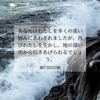 詩篇 71:20 聖書の一節の解説