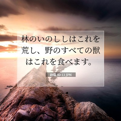 詩篇 80:13 聖書の一節の解説