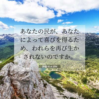 詩篇 85:6 聖書の一節の解説