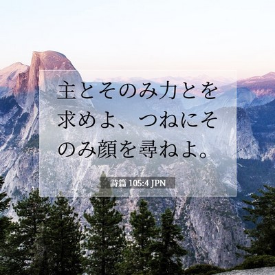 詩篇 105:4 聖書の一節の解説