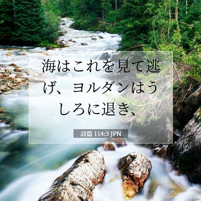 詩篇 114:3 聖書の一節の解説
