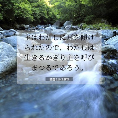詩篇 116:2 聖書の一節の解説