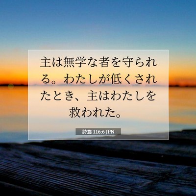 詩篇 116:6 聖書の一節の解説