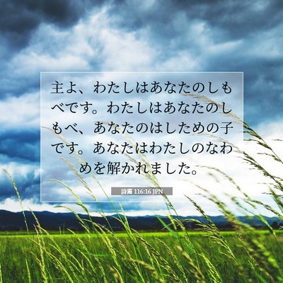 詩篇 116:16 聖書の一節の解説